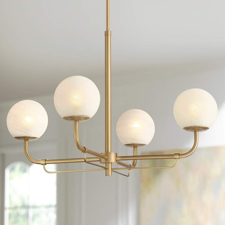 Image 1 Minka-Lavery Whitehall 4-Light 30-in Legacy Brass Indoor Chandelier
