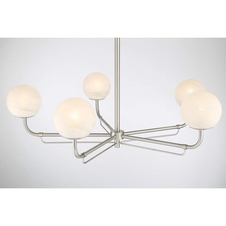 Image 3 Minka-Lavery Whitehall 5-Light 38-in Brushed Nickel Indoor Chandelier more views