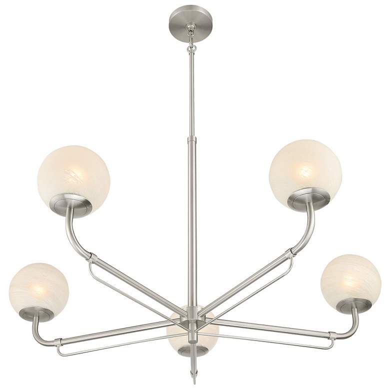 Image 6 Minka-Lavery Whitehall 5-Light 38-in Brushed Nickel Indoor Chandelier more views