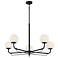 Minka-Lavery Whitehall 5-Light 38-in Dark Matte Black Indoor Chandelier