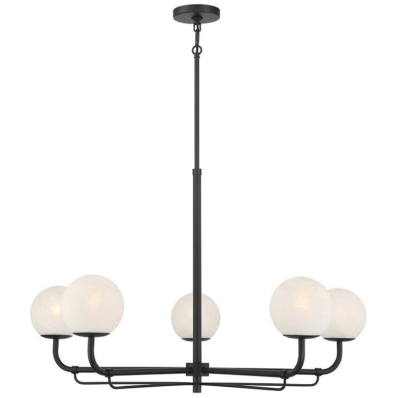 Image 2 Minka-Lavery Whitehall 5-Light 38-in Dark Matte Black Indoor Chandelier more views