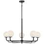 2_Minka-Lavery Whitehall 5-Light 38-in Dark Matte Black Indoor Chandelier more views