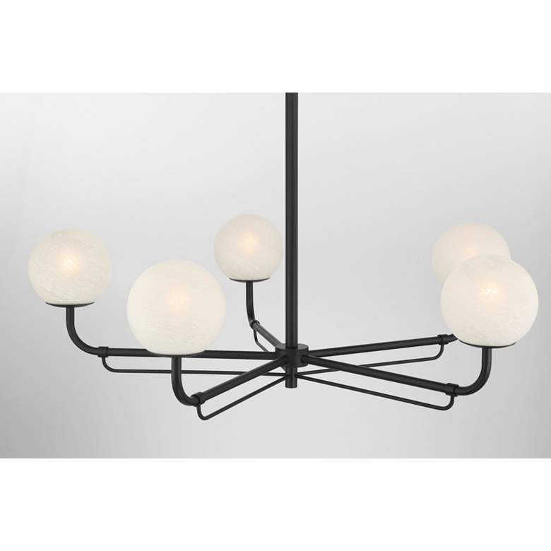 Image 4 Minka-Lavery Whitehall 5-Light 38-in Dark Matte Black Indoor Chandelier more views