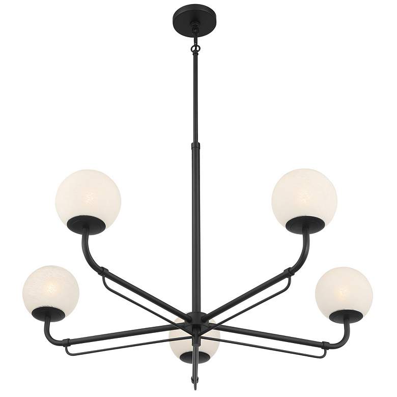 Image 7 Minka-Lavery Whitehall 5-Light 38-in Dark Matte Black Indoor Chandelier more views