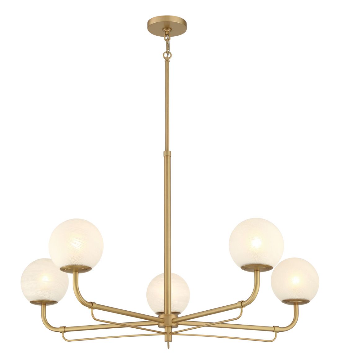 Minka-Lavery Whitehall 5-Light 38-in Legacy Brass Indoor Chandelier