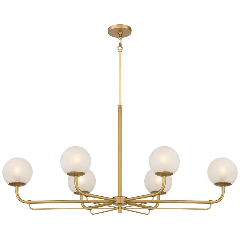 Image 1 Minka-Lavery Whitehall 6-Light 46-in Legacy Brass Indoor Island Chandelier