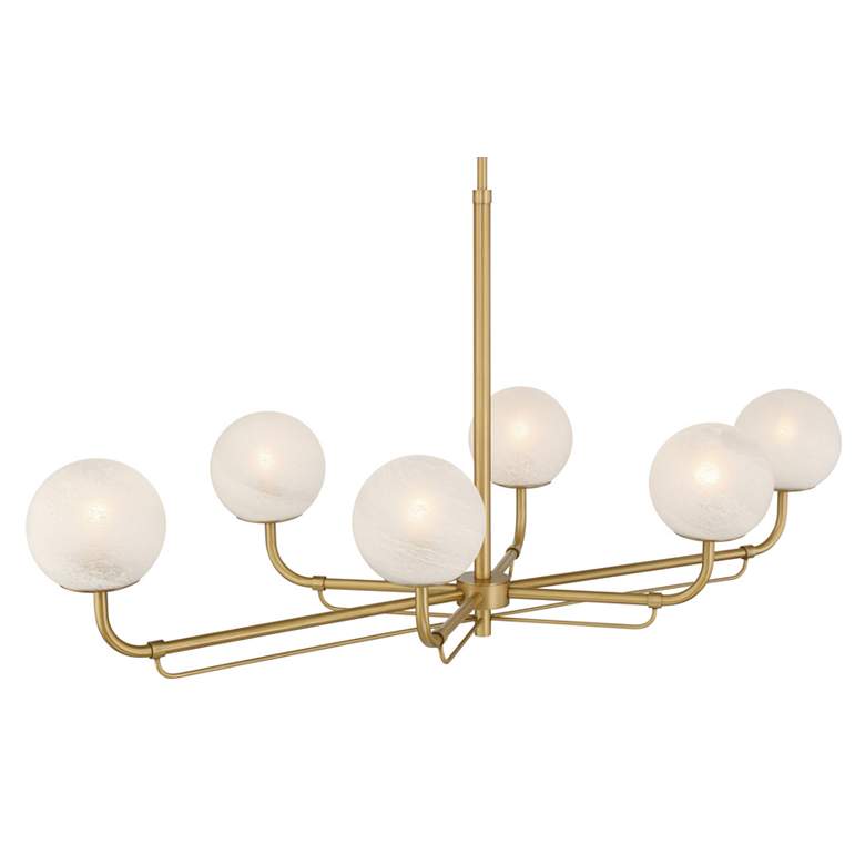 Image 4 Minka-Lavery Whitehall 6-Light 46-in Legacy Brass Indoor Island Chandelier more views