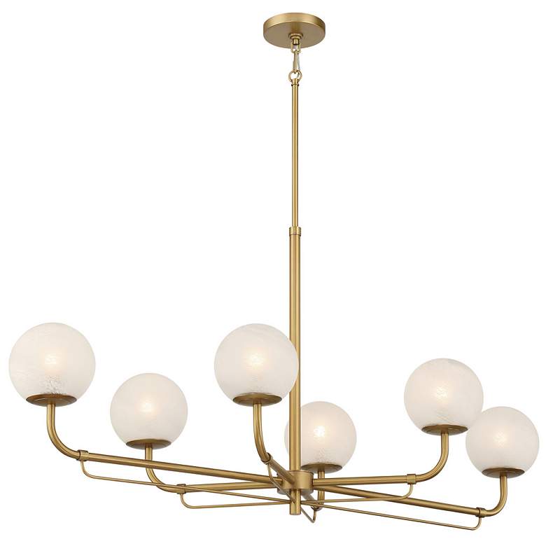Image 7 Minka-Lavery Whitehall 6-Light 46-in Legacy Brass Indoor Island Chandelier more views