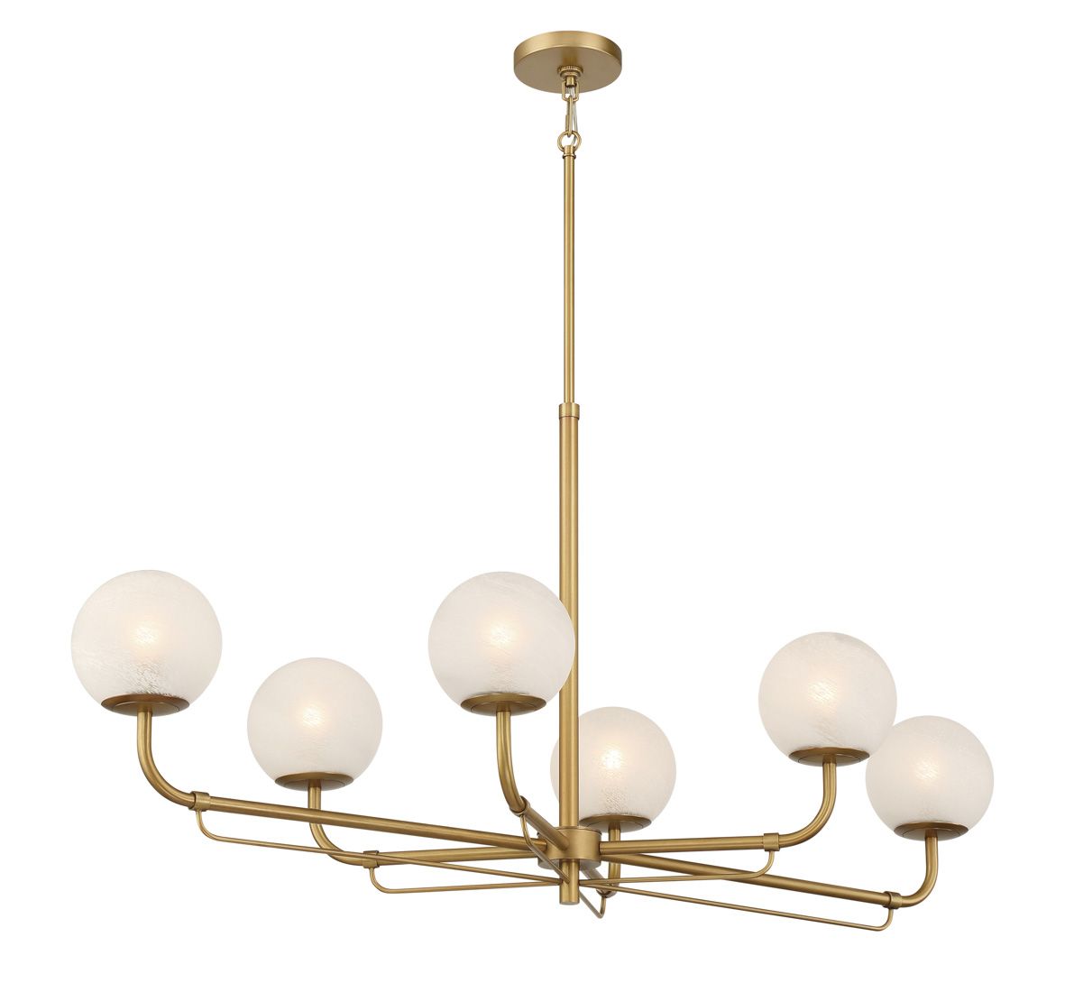 Minka-Lavery Whitehall 6-Light 46-in Legacy Brass Indoor Island Chandelier