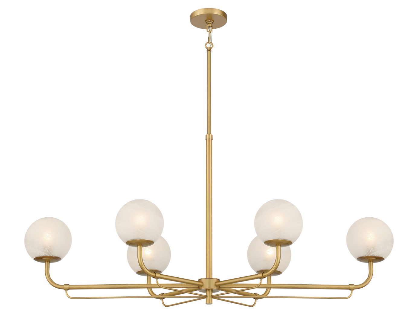 Minka-Lavery Whitehall 6-Light 46-in Legacy Brass Indoor Island Chandelier