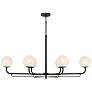 2_Minka-Lavery Whitehall 6-Light 46-in Matte Black Indoor Island Chandelier more views