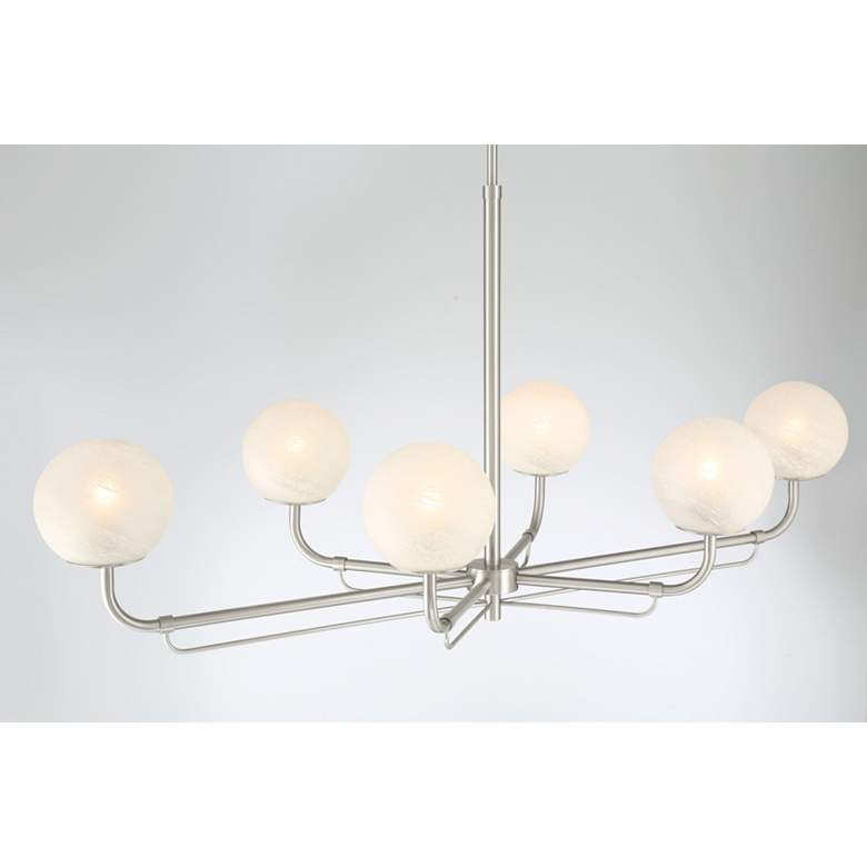 Image 3 Minka-Lavery Whitehall 6-Light 46-in Nickel Indoor Island Chandelier more views