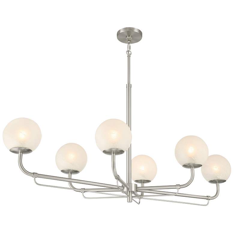 Image 5 Minka-Lavery Whitehall 6-Light 46-in Nickel Indoor Island Chandelier more views