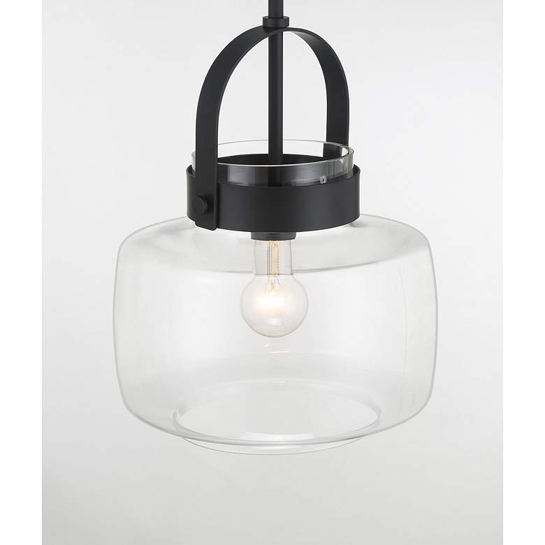 Image 3 Minka Lavery WickGlow 1-Light 11-in Dark Matte Black Pending Lighting more views