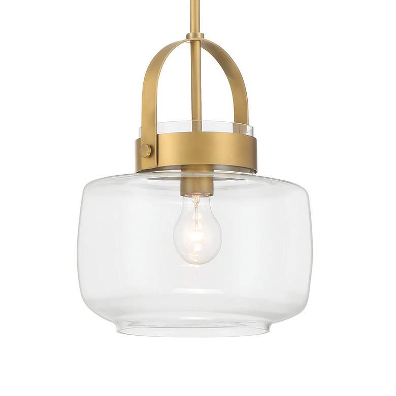 Image 2 Minka Lavery WickGlow 1-Light 11-in Legacy Brass Indoor Pending Lighting more views