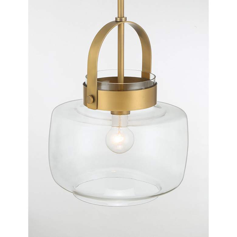 Image 4 Minka Lavery WickGlow 1-Light 11-in Legacy Brass Indoor Pending Lighting more views