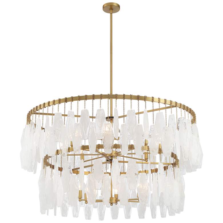 Image 2 Minka-Lavery Willow 14-Light 45-in Legacy Brass Indoor Pendant