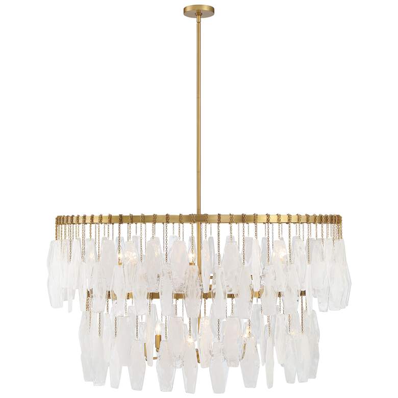Image 3 Minka-Lavery Willow 14-Light 45-in Legacy Brass Indoor Pendant more views