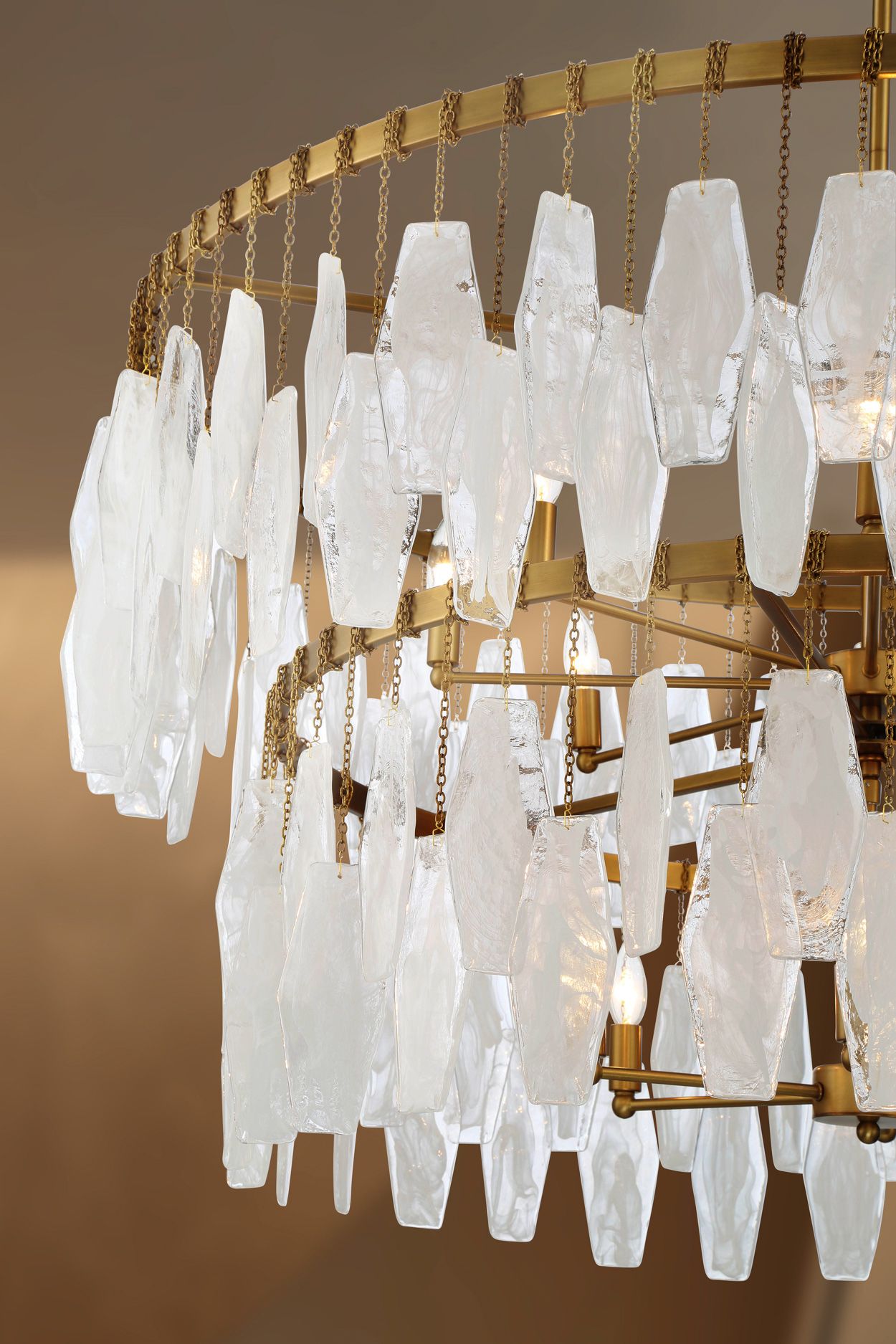 Minka-Lavery Willow 14-Light 45-in Legacy Brass Indoor Pendant