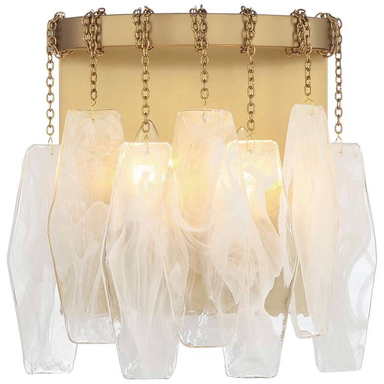 Image 1 Minka-Lavery Willow 2-Light 9.25-in Legacy Brass Indoor Wall Sconce