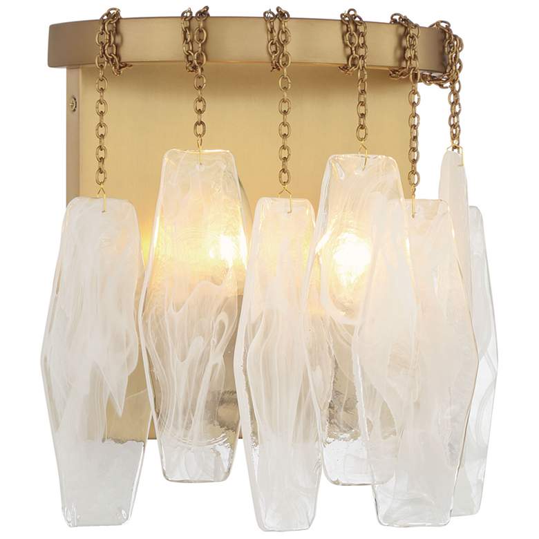 Image 4 Minka-Lavery Willow 2-Light 9.25-in Legacy Brass Indoor Wall Sconce more views