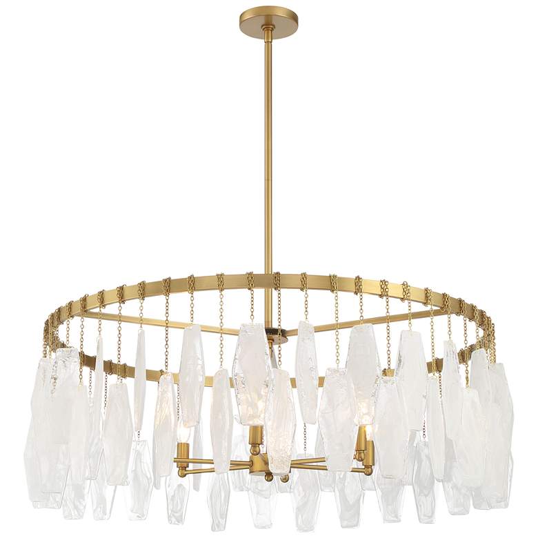 Image 2 Minka-Lavery Willow 6-Light 35.25-in Legacy Brass Indoor Pendant
