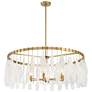 2_Minka-Lavery Willow 6-Light 35.25-in Legacy Brass Indoor Pendant