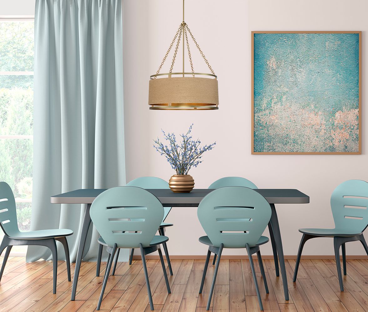 Minka-Lavery Windward Passage 6-Light Soft Brass Pendant