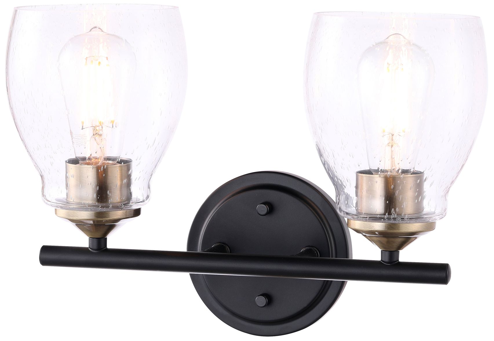 Image 2 Minka-Lavery Winsley 2-Light Coal and Stained Brass Bath