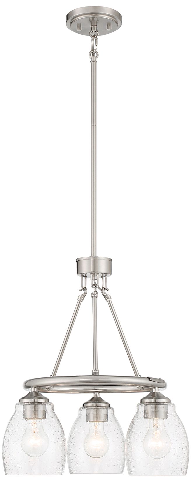 Image 5 Minka-Lavery Winsley 3-Light Brushed Nickel Chandelier more views