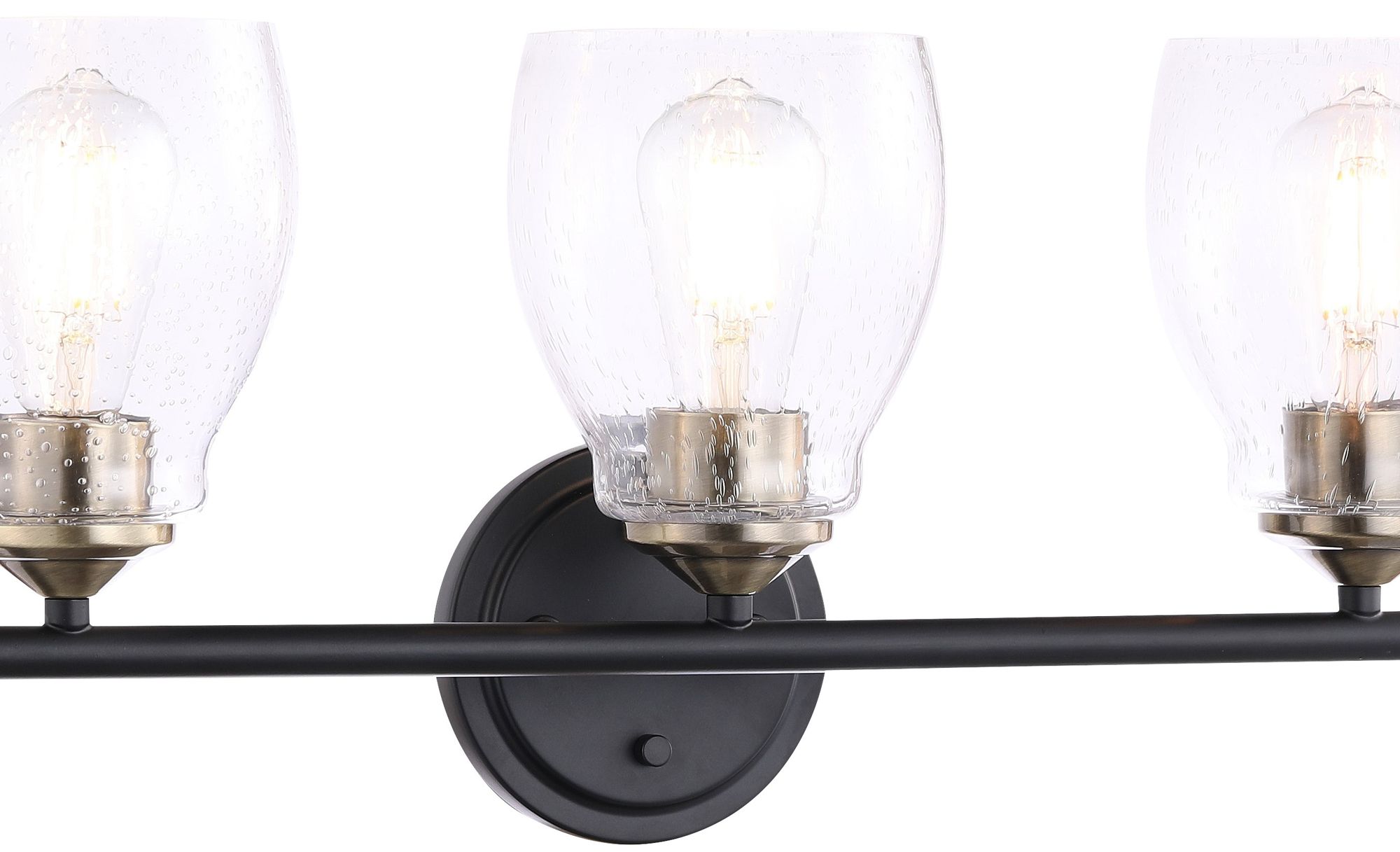 Image 6 Minka-Lavery Winsley 3-Light Coal and Stained Brass Bath Light more views