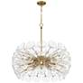 Minka Lavery Winter 10-Light 30-in Soft Brass Chandelier with Glass Shades