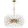 Minka Lavery Winter 10-Light 30-in Soft Brass Chandelier with Glass Shades