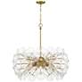 Minka Lavery Winter 10-Light 30-in Soft Brass Chandelier with Glass Shades