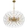 Minka Lavery Winter 10-Light 30-in Soft Brass Chandelier with Glass Shades