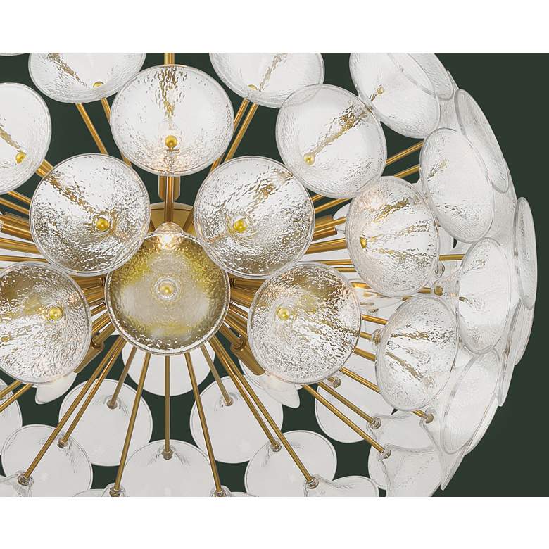 Image 6 Minka Lavery Winter 10-Light 30-in Soft Brass Chandelier with Glass Shades more views