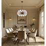 Minka Lavery Winter 10-Light 30-in Soft Brass Chandelier with Glass Shades
