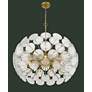 Minka Lavery Winter 10-Light 30-in Soft Brass Chandelier with Glass Shades