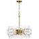 Minka Lavery Winter 8-Light 22-in Soft Brass Chandelier with Glass Shades