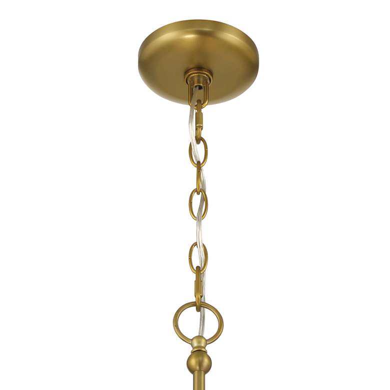 Image 4 Minka Lavery Winter 8-Light 22-in Soft Brass Chandelier with Glass Shades more views