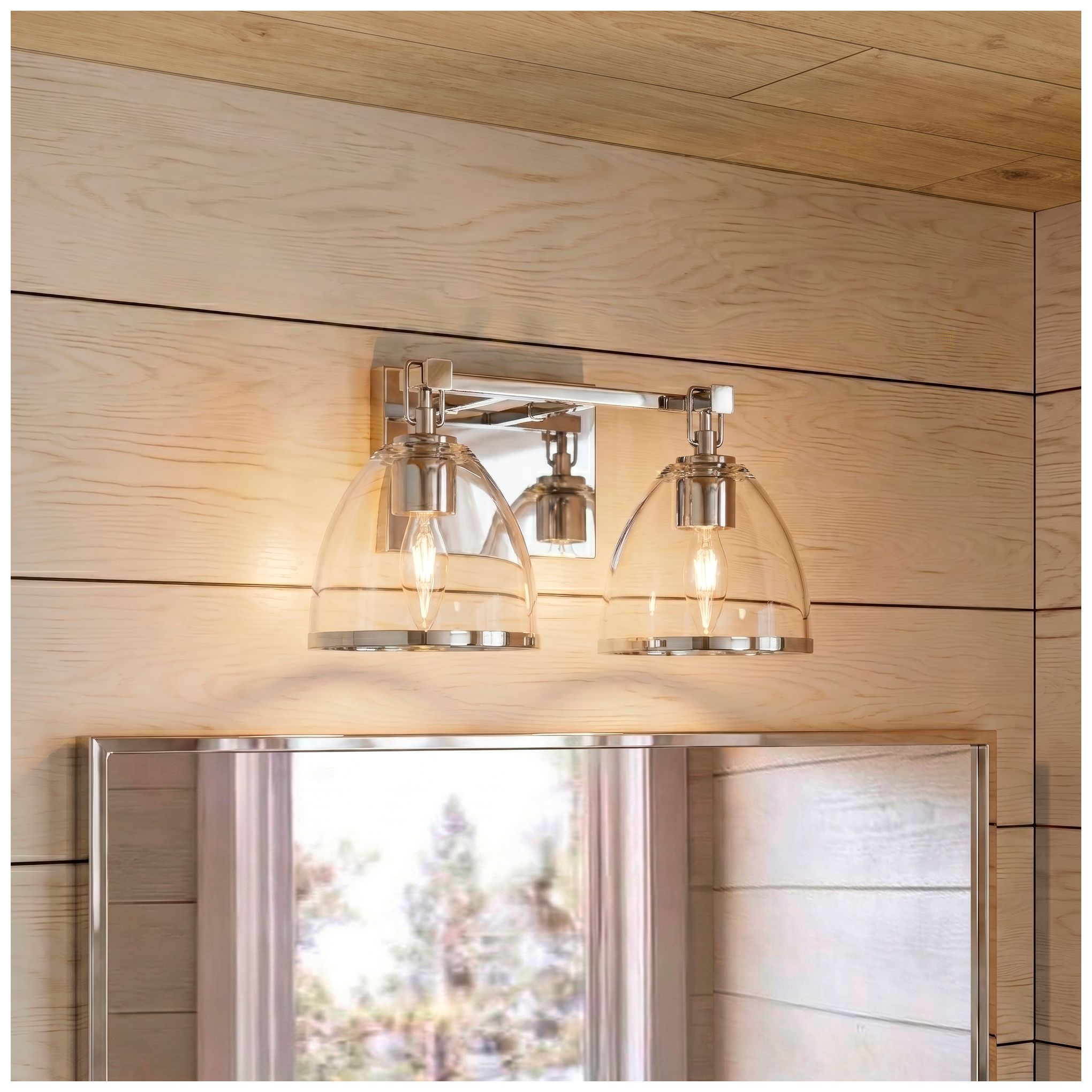 Image 2 Minka-Lavery Wynnfrost 2-Light 15-in Vanity - Chrome with Clear Glass more views
