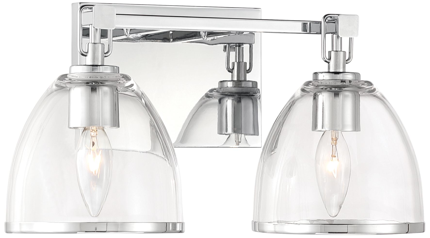 Image 3 Minka-Lavery Wynnfrost 2-Light 15-in Vanity - Chrome with Clear Glass more views