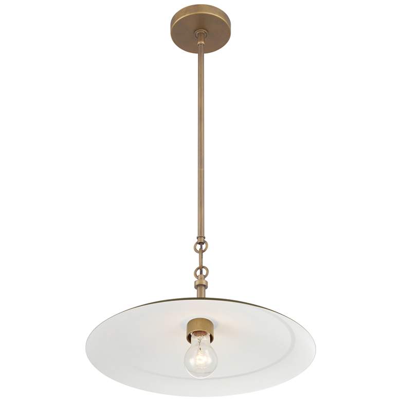 Image 5 Minka-Lavery York 1-Light 16-in Natural Brass Indoor Pendant more views