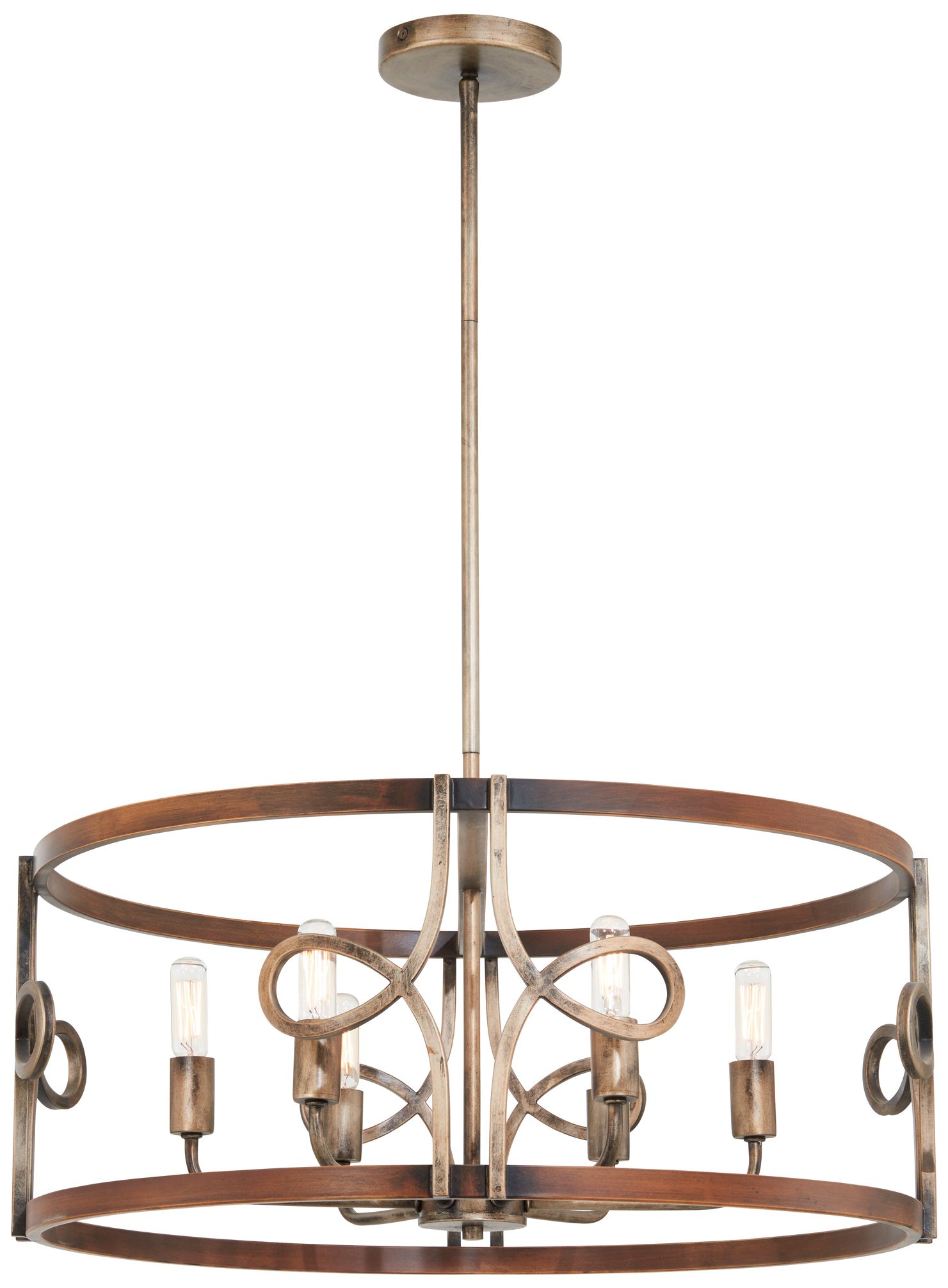 Minka-Lavery Yorkville 6-Light Aged Darkwood Pendant