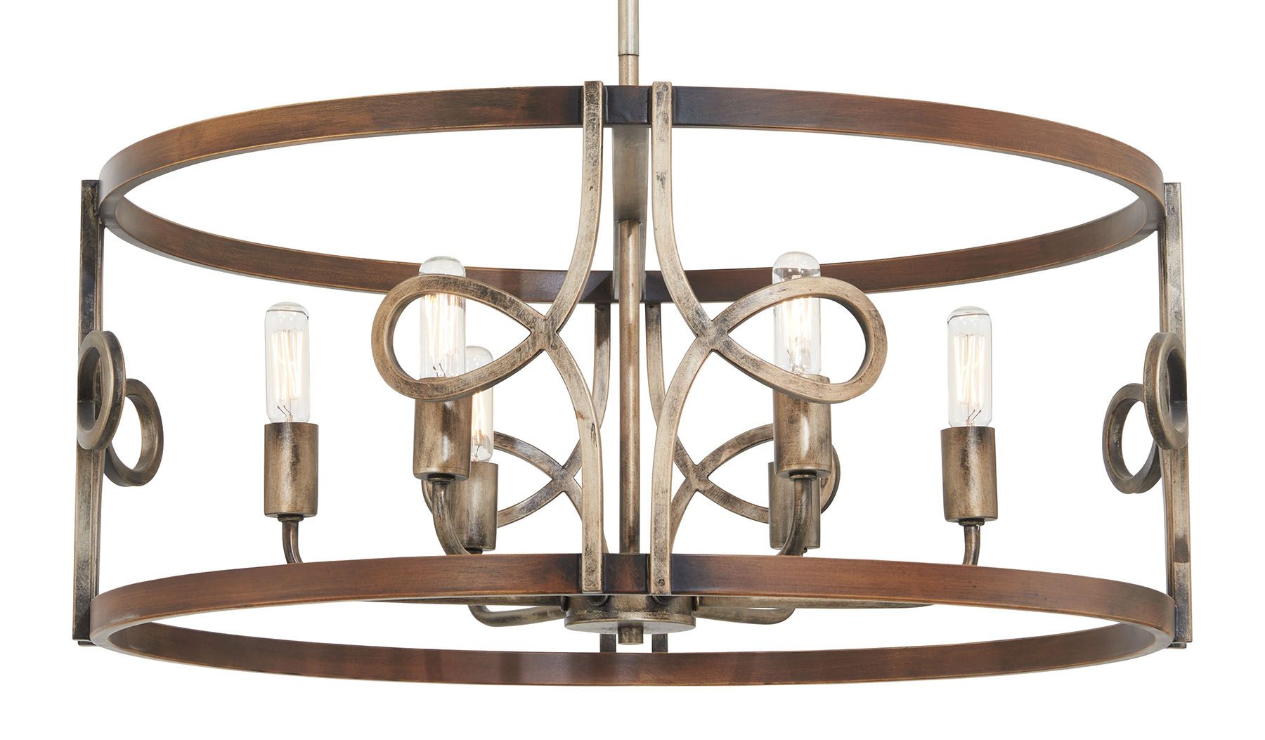 Image 3 Minka-Lavery Yorkville 6-Light Aged Darkwood Pendant more views