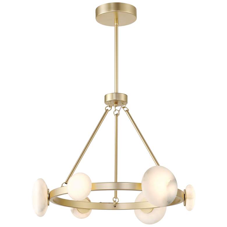 Image 1 Minka Lavery Zill 1-Light LED 27.69-in Gold Chandelier