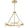 Minka Lavery Zill 1-Light LED 27.69-in Gold Chandelier