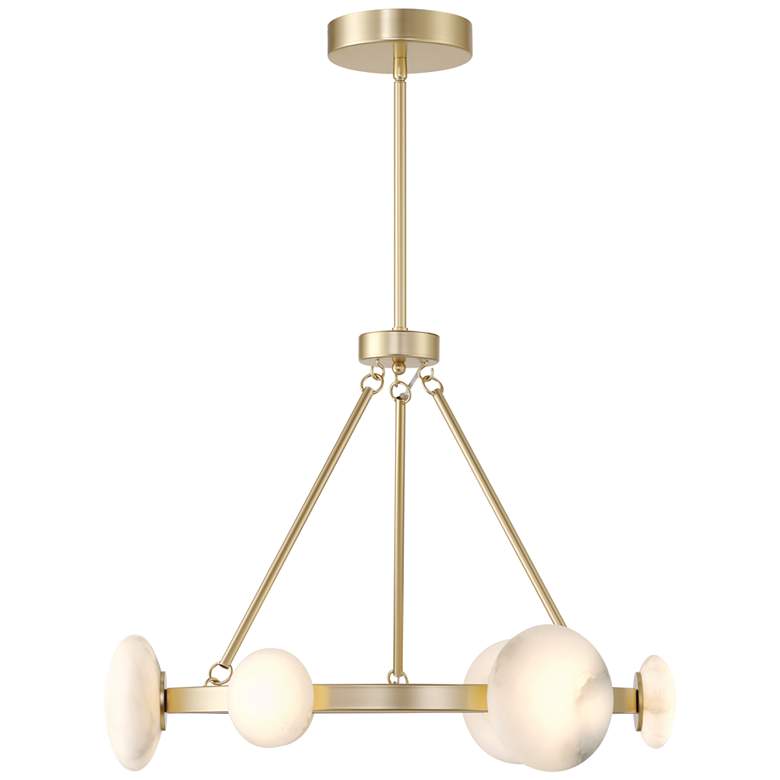 Image 2 Minka Lavery Zill 1-Light LED 27.69-in Gold Chandelier more views