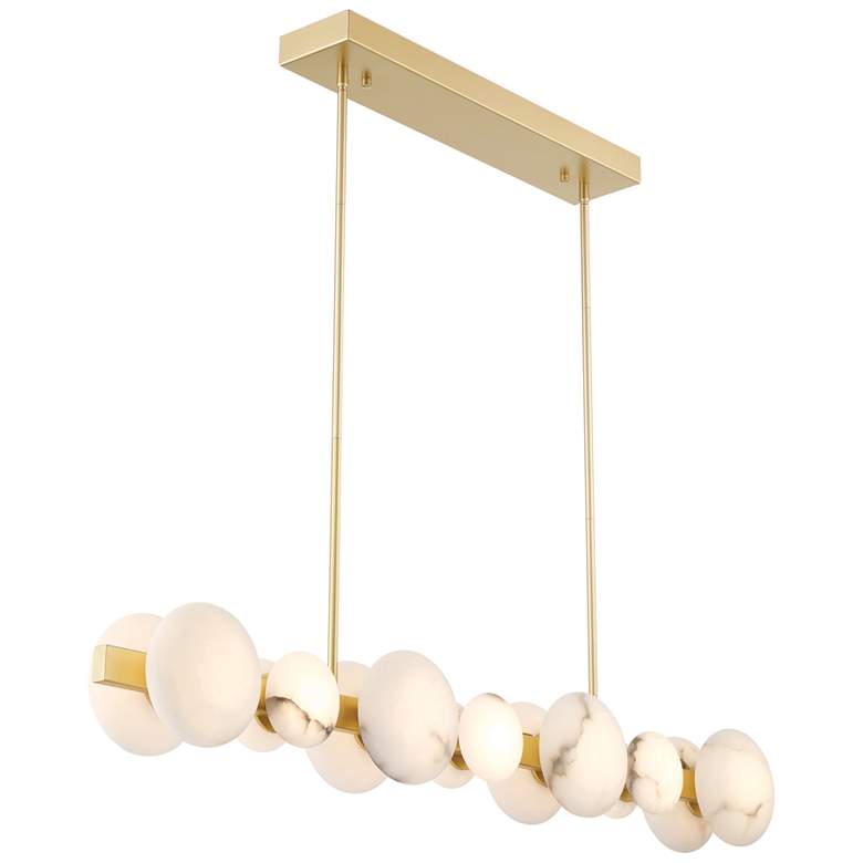 Image 3 Minka Lavery Zill 1-Light LED 48.03-in Gold Chandelier more views