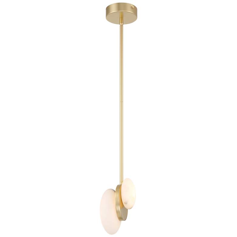 Image 3 Minka Lavery Zill 1-Light LED 6.3-in Gold Mini-Pendant more views